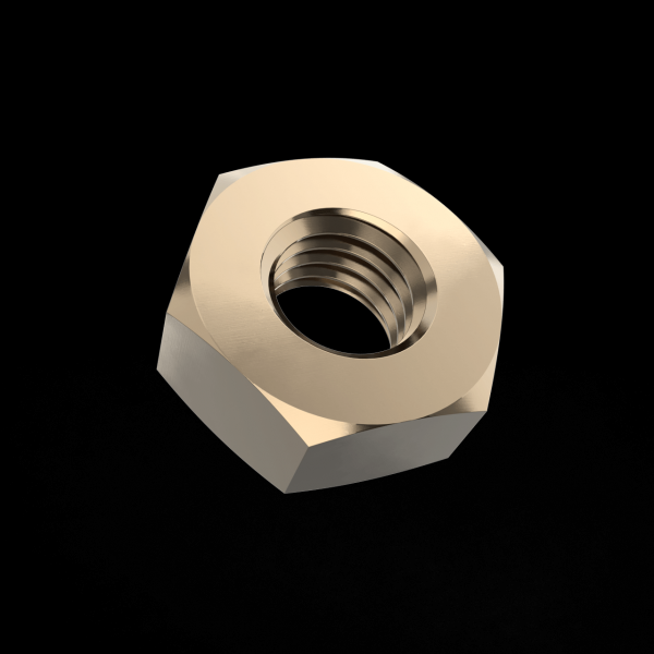 ms51967 hex nut with black background